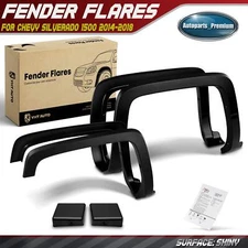 4x Front&Rear Fender Flares for Chevrolet Silverado 1500 2014-2018 Factory Style