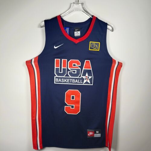 Michael Jordan #9 Basketball Navy Jersey Embroidered