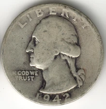 USA - 1942S - Washington ¼ $ - Silver Eagle - Low Mintage - #15911RG