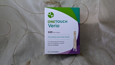 OneTouch Verio Glucose Blood Test Strips - 100 Count Exp 06-30-2025 / 02-28-2026