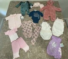 Baby Girl Mixed Clothes Lot 0-3M NB Bodysuit Jumpsuit Pink Dress NWT Lot of 20