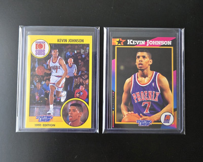 (2x) Lot of 2 Kevin Johnson - 1991 & 1992 Starting Lineup All Star Kenner NBA
