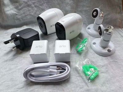 2 x Netgear Arlo PRO Überwachungskamera Add-on 1080p 2 Wege Audio kabellos Original