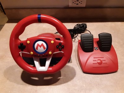 Hori Mario Kart Racing Steering Wheel And Pedals For Nintendo Switch