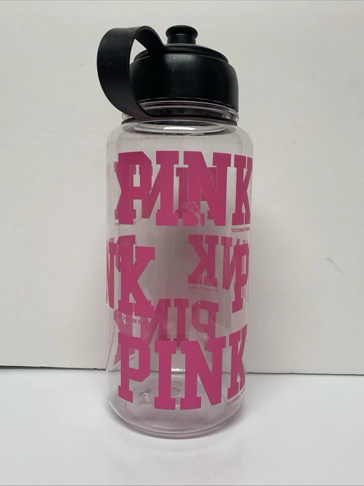 Garrafa de água Victoria’s Secret rosa 32 oz rara usada - Imagem 2 de 4