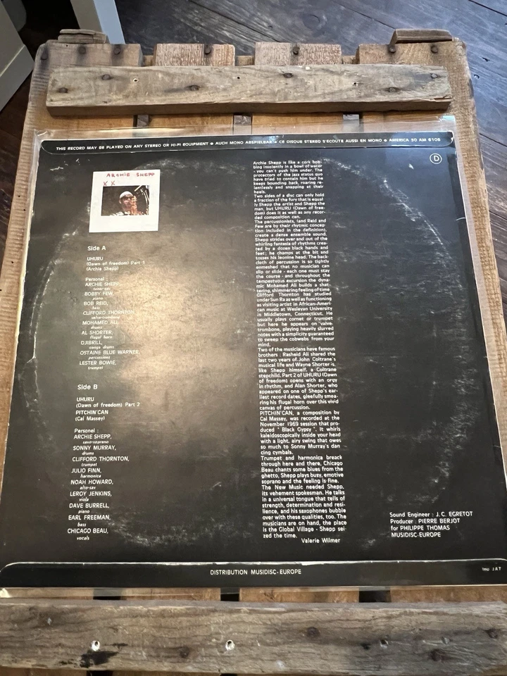 Vinyl Jazz- Archie Shepp- Pitchin Can, vinyl NM/ cover VG, SOC, reissue-(1970) - Bild 2 von 4