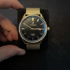 Vincero The Kairos Mesh - Black/Gold (Flat Battery)