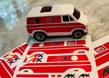 AFX Custom Dodge Boggie Nights Slot Car Street Van Decals Team Colors READ