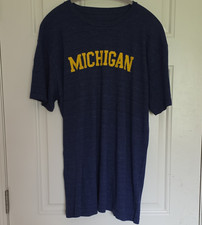 Michigan Wolverines Shirt Blue University of Michigan NCAA Fan Apparel XL