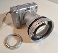 Canon PowerShot A540 Digital Camera 4X Zoom Tested w/ 52mm telephoto lens