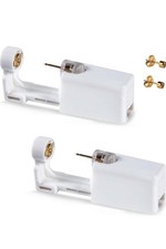 2 Pcs Disposable Self Ear Piercing Gun Safety Ear Nose Piercing Kit Tool With...
