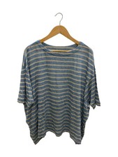 nest Robe Short Sleeve Top, Free Linen, Blue, 01241-1048