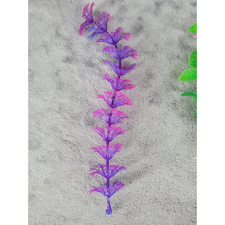 10 Pcs Artificial Aquarium Plants Fish Tank Decor Ornaments Plastic Decorations - Image 2 of 4