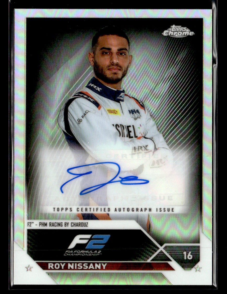 2023 Topps Chrome Formula 1 Roy Nissany Chrome Autographs auto card