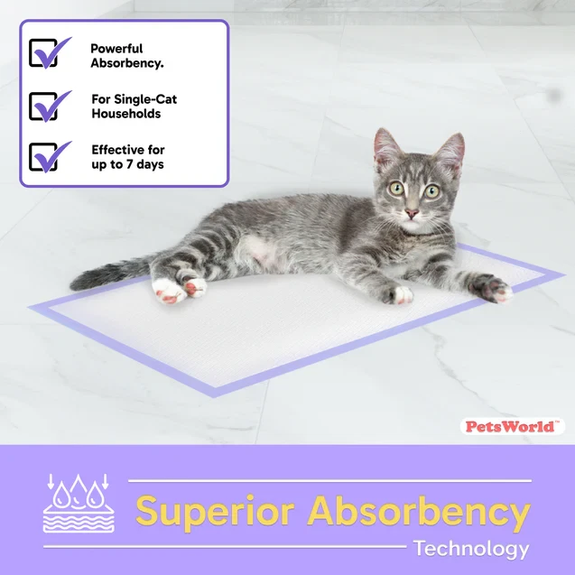 PetsWorld Universal Fit Cat Pad Refills for Litter Box, Fresh Scent, Odor Contro - Image 4 of 4