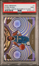 PSA 9: Kyrie Irving 2022-23 Panini Obsidian Tunnel Vision Purple Flood /49