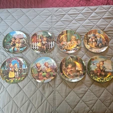 M. J. Hummel LITTLE COMPANIONS Collector 8" Plates Set of 8 Limited #MM3130