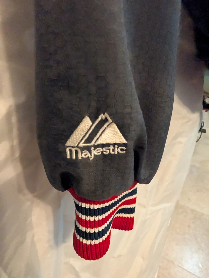 Vtg Majestic Authentic Collection Boston Red Sox Jacket Medium Full Zip MLB - Image 4 of 4