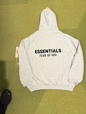 Fear of Gods Essentials Fleece Hoodie Light Heather Gray