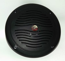 5" Black Dual Cone Waterproof Marine Speaker - Round Integral Grill Spa RV Boat