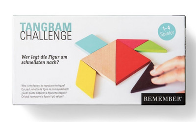 Designer Tangram Remember Challenge Formenspiel 1-4 Spieler Holz 49,90  fast NEU