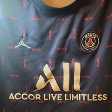 JORDAN Paris PSG DF Pre-Match SS Jersey Youth Large 2021/22 CW5132-411 EUC