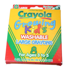 Crayola Growing Kids Washable Large Crayons 1...
