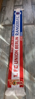 1. FC Union Berlin vs. Rangers FC Fan Schal   Begegnungsschal 27.07.24  ...