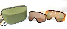 2x Electric Kleveland II Replacement Goggle Lenses Snowboarding Skiing Lens Case