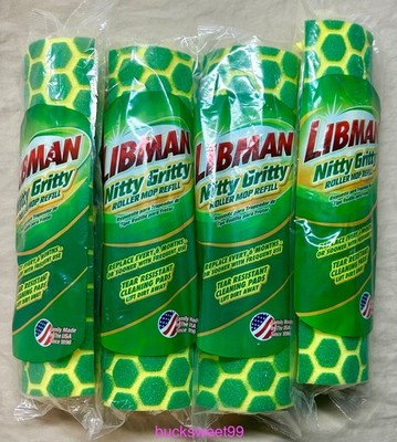 LIBMAN Nitty Gritty Roller Mop Refill - 4 Refills