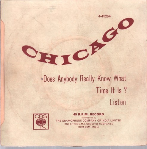 Chicago Does Anybody Really Know What Time It Is? / Listen 7" vinyl ...