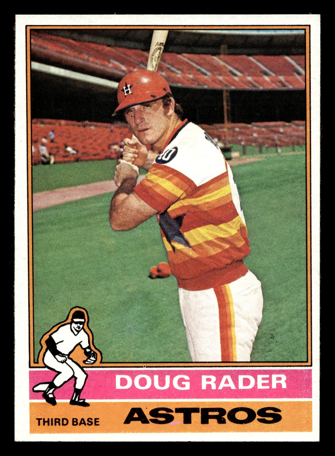 1976 Topps Doug Rader #44 Houston Astros HIGH GRADE BEAUTIFUL SETBREAK!