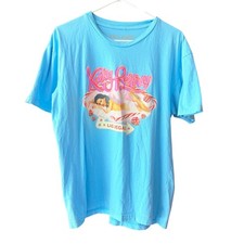 Katy Perry Play Las Vegas Residency Graphic Tee Blue Cotton Shirt Womens Large