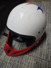 Vintage Dirt Bike Motor Bike Helmet DOT Sz S Rare HTF Evil Knievel Red White Blu
