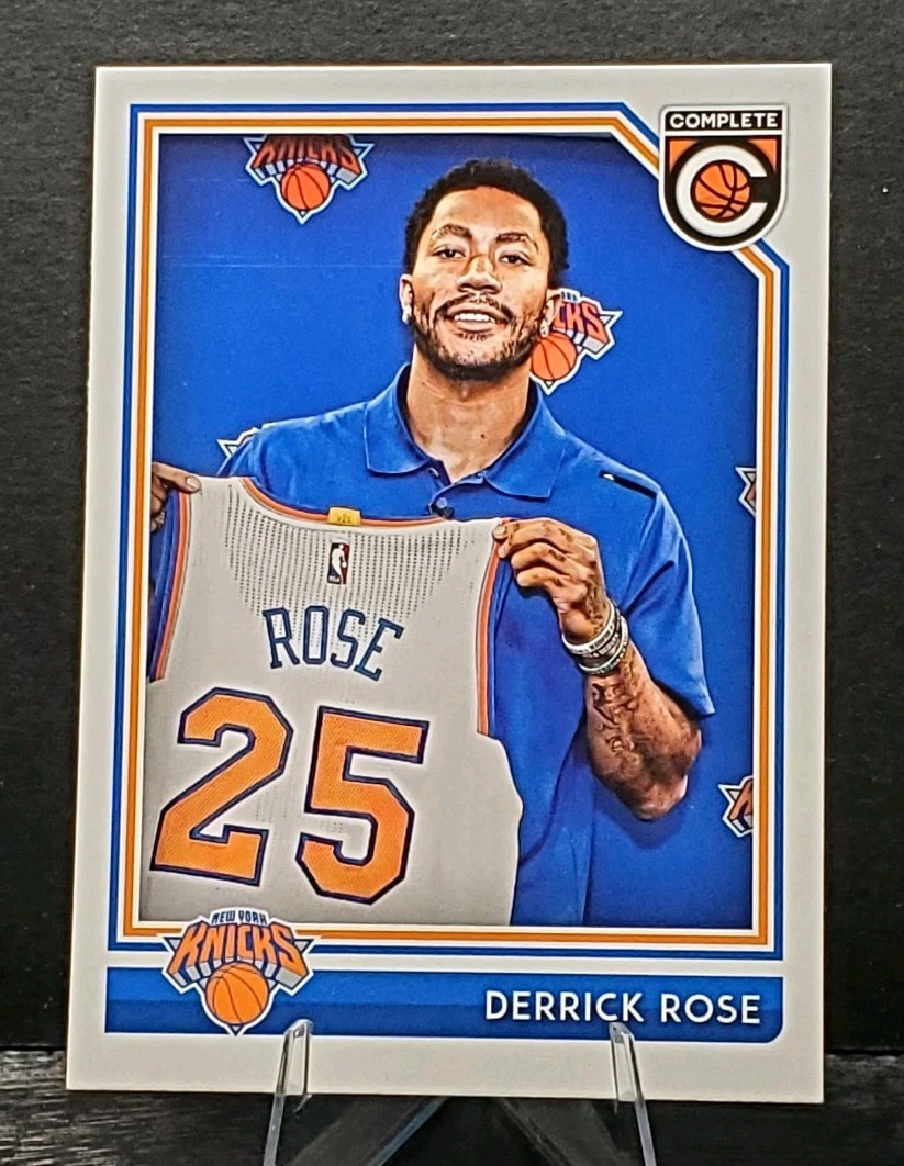 2016-17 Panini Complete #166 Derrick Rose KNICKS Blank Back card🏀NM/MT