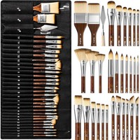 KüNstlerpinsel-Set In Verschiedenen Formen FüR Acryl ÖL Aquarell Malerei