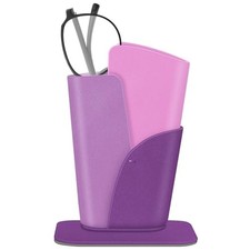 Eyeglasses Holder - Anti-scratch Premium Vegan Leather Glasses Stand Purple