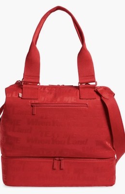 NWT Beis x The Lonely Ghost Mini Weekender in Red - LIMITED EDITION