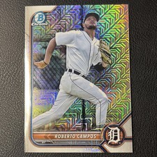 2022 Bowman Chrome Roberto Campos Mega Box Mojo Refractor BCP-216 Detroit Tigers