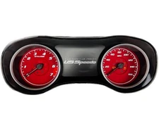 US Speedo Red Dodge Charger Gauge Face for Clusters 2015-2024 (160 MPH)