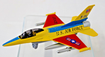 USAF F-16 Viper Pull Back Power 8''X5'' Multi Color Pilot Open Cockpit TM980 Daron