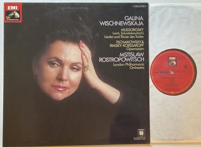 ROSTROPOWITSCH Galina Wischnewskaja Mussorfsky/Tchaikowsky N/Mint 1977 HMV LP