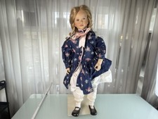Künstlerpuppe Ute Kase Lepp Sammler Porzellan Puppe 78 cm. Top Zustand.   
