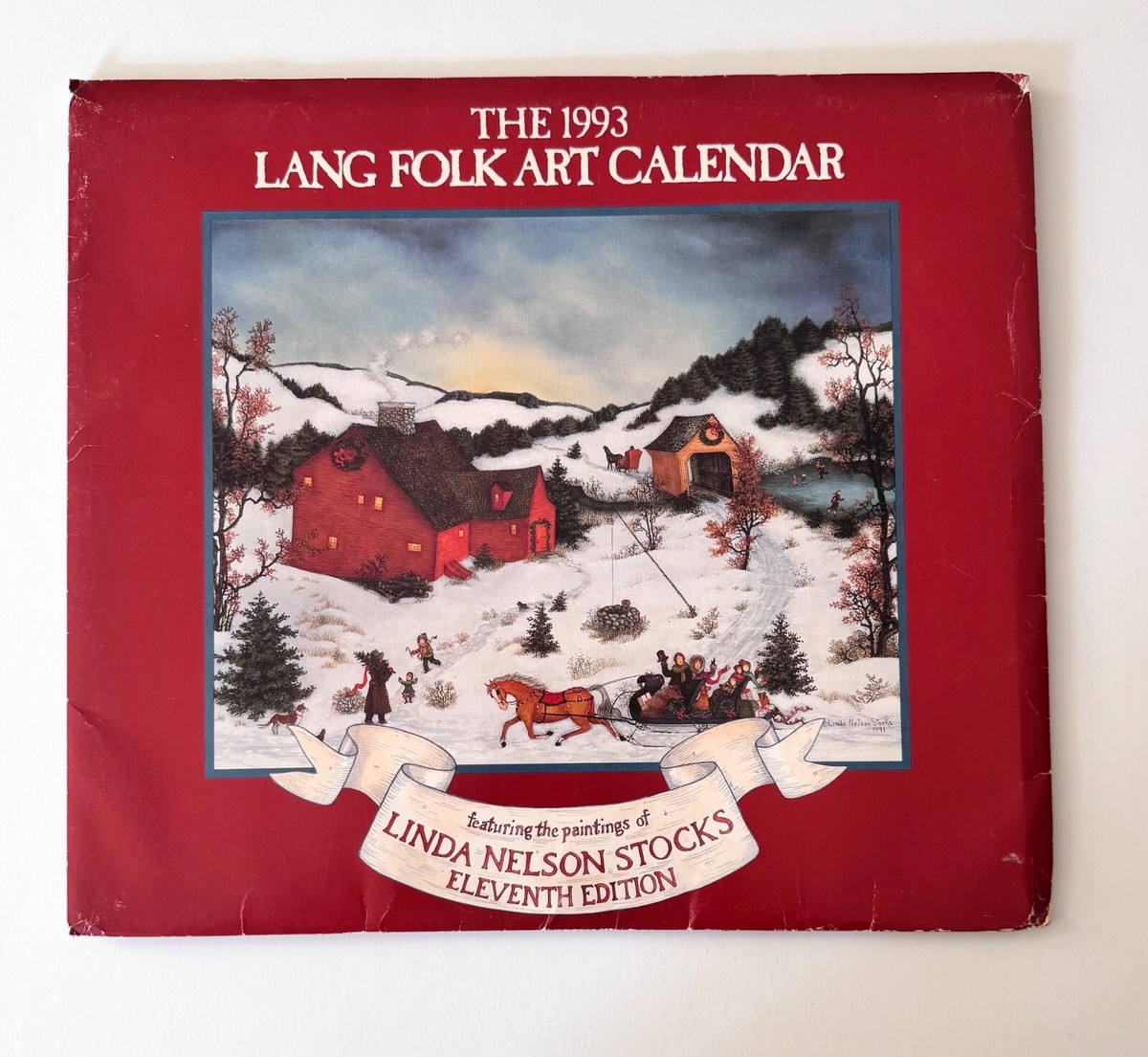 4AD records × 23 Envelope 壁掛けカレンダー 1993年 LANG GRAPHICS FOLK ART WALL CALENDAR 1993 Linda Nelson Stocks