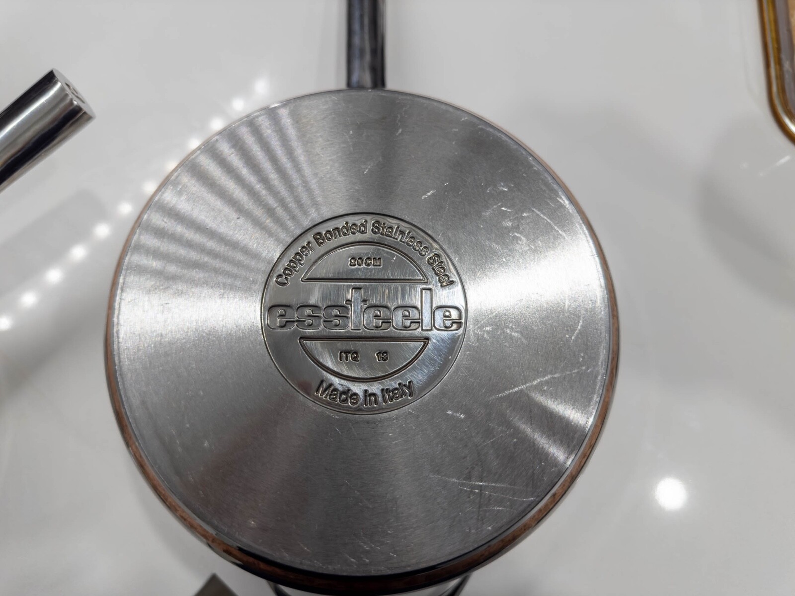 Essteele Italian copper bonded stainless steel saucepan set with