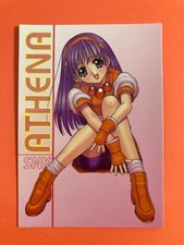 Tarjeta coleccionable ATHENA No.28 THE KING OF FIGHTERS SNK Gal's Island 1998 JAPÓN