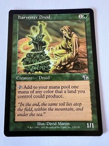 MTG Magic The Gathering Judgment Harvester Druid Common LP