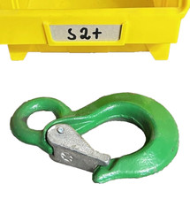 Hak SIKA, hak do dużych obciążeń, udźwig 2000 kg, hak linowy klasa jakości 8, zielony
