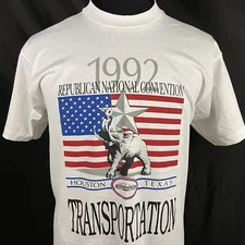 VTG 1992 Republican National Convention Transportation T-Shirt XL Texas Politics