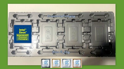 3 - Intel 500384929 Processor Tray Fits Xeon Socket LGA4677  - Fits 12 CPUs